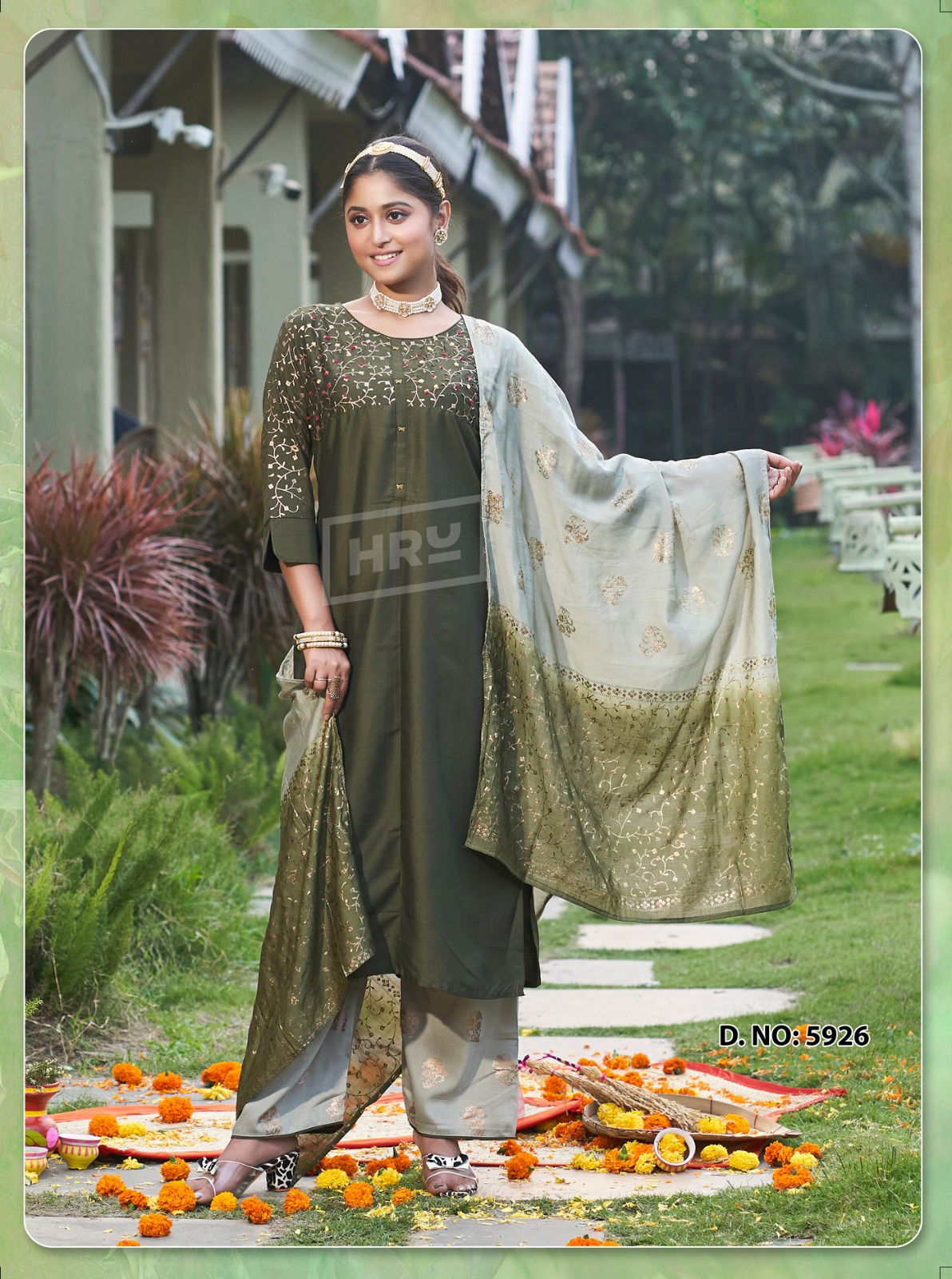 Gold Delight Vol 2 By Hru Viscose Chanderi Kurti With Bottom Dupatta Wholesale Market In Surat